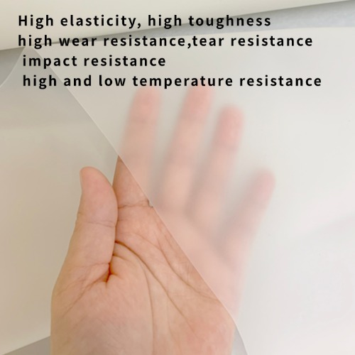 High quality transparent matte TPU film designed for car seat massage airbags ensuring strong flexible and flame retardant material for reliable performance