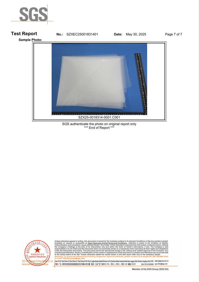 SGS RoHS Report May 2025