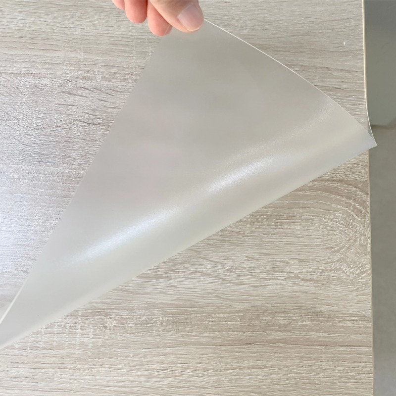 1.5mm translucent frosted TPU desk mat for desktop protection